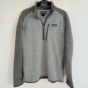 Patagonia Gray Nickel Men's Better Sweater® 1/4-Zip Fleece Quarter-Zip Pullover